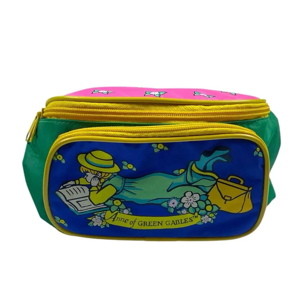 VERY RARE Vintage 90s Fanny Pack Anne Of Green Gables Neon MINT CONDITION Canada